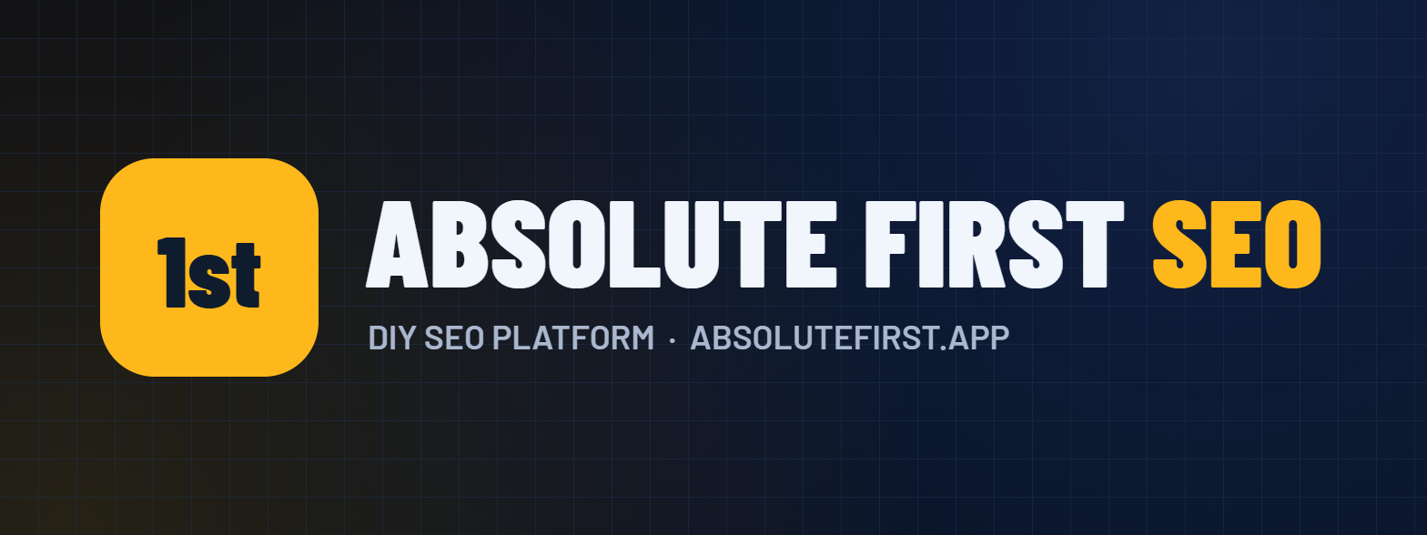 Absolute First SEO logo lockup